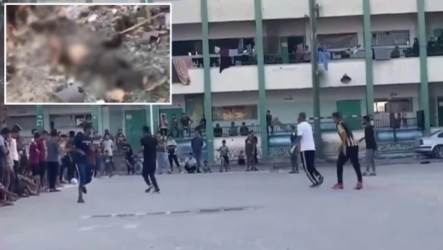 Futbol oynadıkları sırada vurmuşlar! İsrail’in okul saldırısına ilişkin görüntüler ortaya çıktı