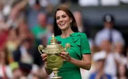 Galler Prensesi Kate Middleton, yarın Wimbledon erkekler finaline katılacak ve kazanana kupayı verecek
