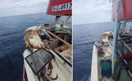 Hazmedemeyip vurdular! Yunan Sahil Güvenliği Türk balıkçının teknesine zarar verdi