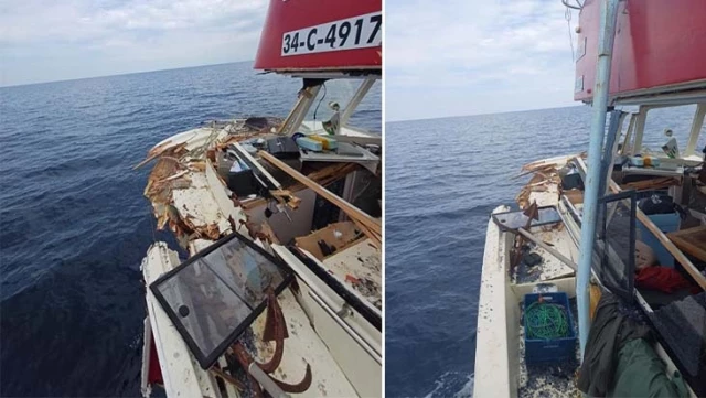 Hazmedemeyip vurdular! Yunan Sahil Güvenliği Türk balıkçının teknesine zarar verdi