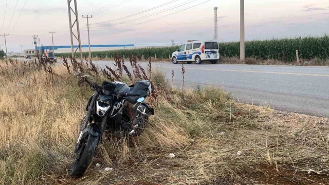 Karaman’da otomobil ile çarpışan motosikletin sürücüsü yaralandı