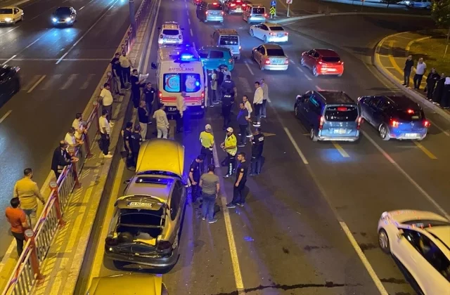 Kayseri’de zincirleme trafik kazası: 3 yaralı