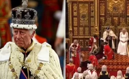 Kral Charles, Parlamentonun Açılış Töreni’nde cübbesini düzeltmeye çalışan, hizmetçi çocuğu azarladı