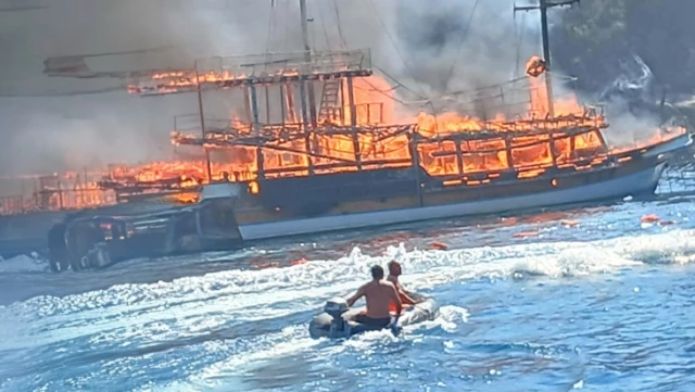 Marmaris’te tur teknesinde çıkan yangının sebebi belli oldu! Kaptan ve tekne sahibi gözaltında