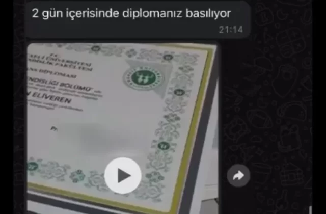 Sosyal medyada sahte lisans diploması 25 bin TL