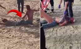 Tatilciler plajda bıçaklı kavgaya tutuştu: 1’i ağır 2 yaralı