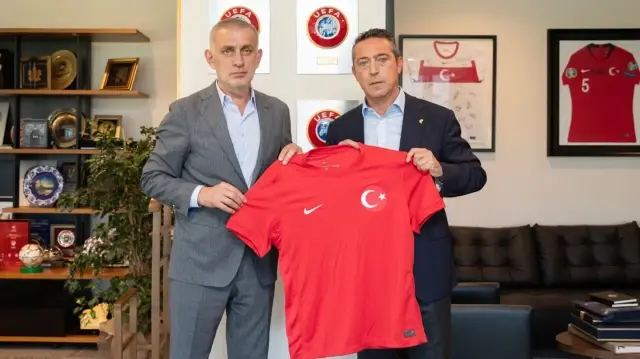 Ali Koç, TFF Başkanı İbrahim Hacıosmanoğlu’nu ziyaret etti