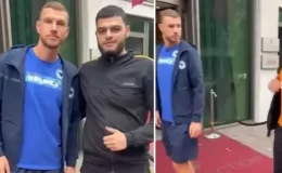 Bakışlarıyla adamı dövdü resmen! Galatasaray forması Edin Dzeko’yu delirtti