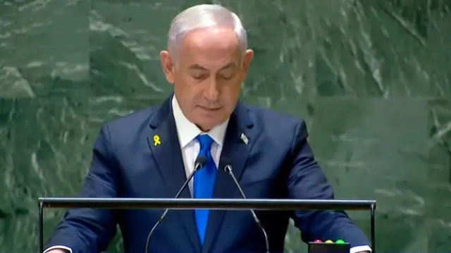 BM’de utanç günü! Elinde on binlerce masumun kanı olan Netanyahu dünyaya seslendi