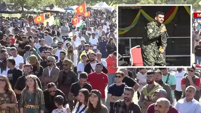 Fransa’da terör festivali! PKK bayraklarıyla örgüt propagandası yaptılar