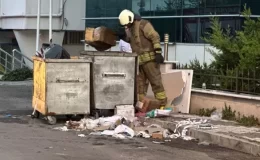 Maltepe’de kimyasal madde paniği! Çöpe atılan çamaşır suyu ortalığı karıştırdı