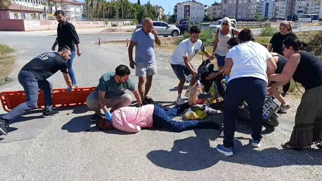 Manavgat’ta Motosiklet Kazası: 60 Yaşındaki Adam Ağır Yaralandı