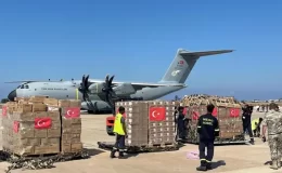 Türkiye’nin gönderdiği insani yardım uçağı Lübnan’a ulaştı