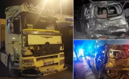 Alkollü TIR şoförü, yarım saatte 3 kazaya karıştı: 2 ölü, 2 yaralı