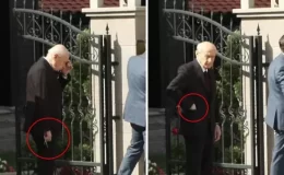 Bahçeli, Erdoğan’ı beklerken çektiği tesbihi kameraları fark edince cebine koydu