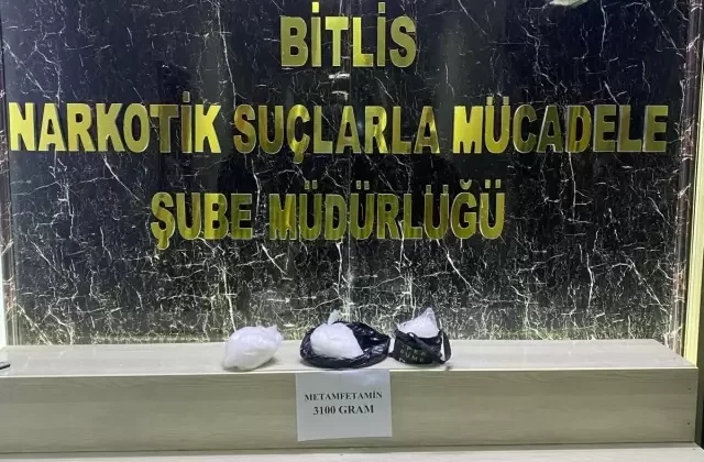 Bitlis’te Uyuşturucu Operasyonu: 3 Kilo 100 Gram Metamfetamin Ele Geçirildi