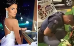 Brezilya’da ünlü Playboy modeli, benzin istasyonunda polise saldırdı