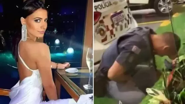 Brezilya’da ünlü Playboy modeli, benzin istasyonunda polise saldırdı