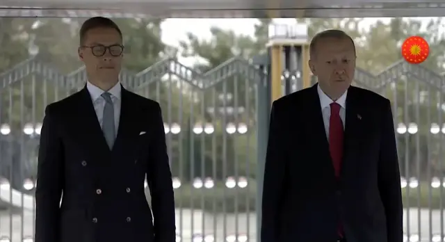 Cumhurbaşkanı Erdoğan, Finlandiyali mevkidaşı Stubb’u resmi törenle karşıladı