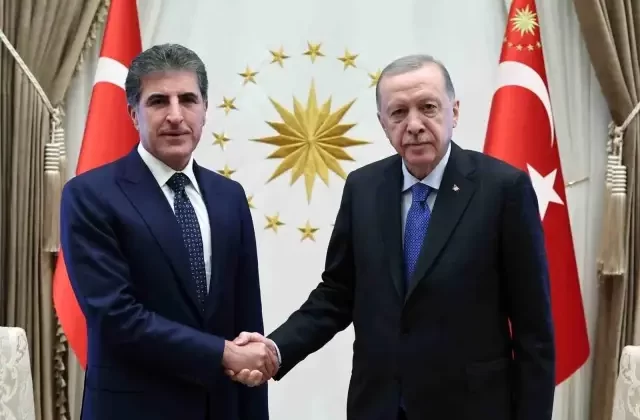 Cumhurbaşkanı Erdoğan, IKBY Başkanı Barzani’yi kabul etti