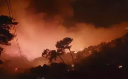 Dalaman’da orman yangını rüzgarın etkisiyle büyüdü, alevler iki mahalleye yaklaştı