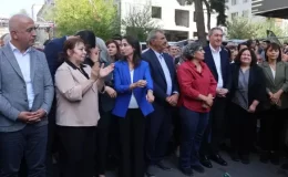 DEM Parti gösterisinde genel başkandan cesaret alan kalabalık PKK sloganları attı, gözaltılar var