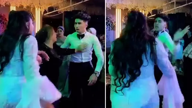 Düğünde çıkan tartışma sırasında damat geline ailelerin gözü önünde tokat attı