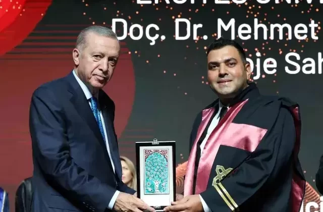 ERÜ’ye Cumhurbaşkanı Recep Tayyip Erdoğan’dan ödül