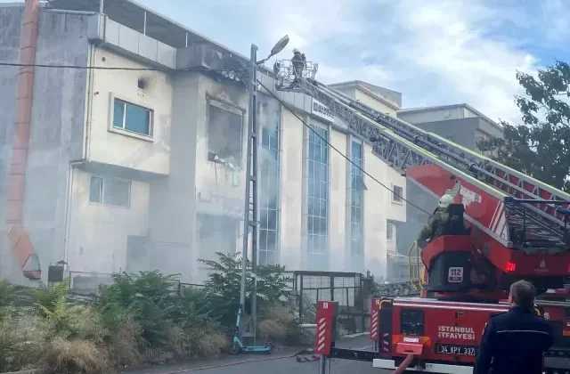 İstanbul Beylikdüzü’nde Tekstil Atölyesinde Yangın