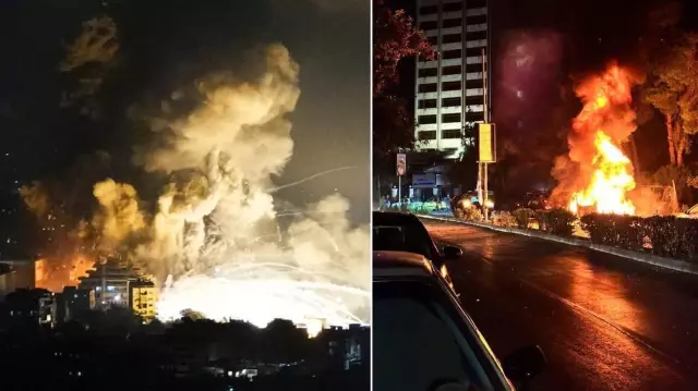 Lübnan’a harekat başlatan İsrail gece yarısı Şam’ı da vurdu! Art arda patlamalar yaşandı