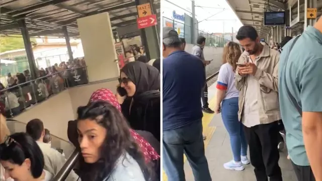 Marmaray’da arıza! Haftanın ilk iş gününde seferler durdu