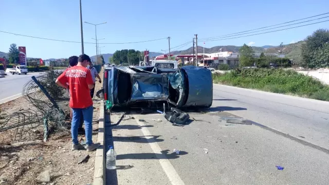 Muğla’da Otomobil Takla Attı: Baba ve Kızı Yaralandı