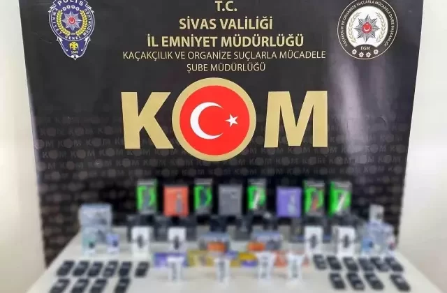 Sivas’ta Kaçak Ürün Operasyonu: Çok Sayıda Elektronik Sigara Ele Geçirildi