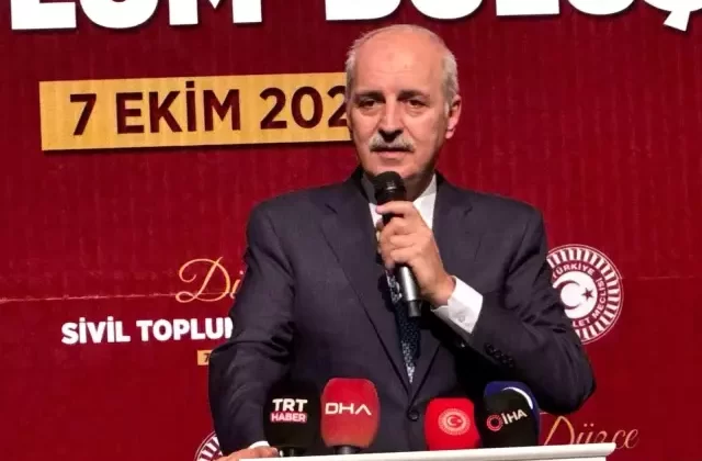 TBMM Başkanı Kurtulmuş: “Türkiye arz-ı mevudun gerçekleşmesine asla müsaade etmeyecektir”