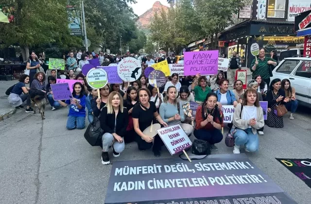 Tunceli’de Kadın Cinayetlerine Tepki Yürüyüşü