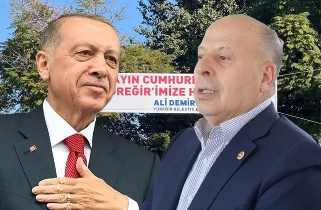 Cumhurbaşkanı Erdoğan ile görüşen CHP’li başkandan ‘Erdoğan’ pankartı