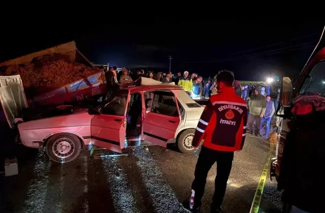 Diyarbakır’da trafik kazası: 1 ölü, 3 yaralı