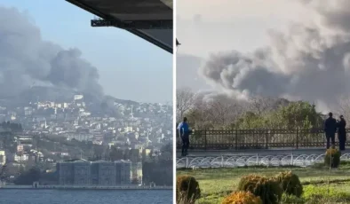 İstanbul Çamlıca’da yangın! Dumanlar kilometrelerce uzaktan görülüyor