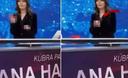 Kübra Par’ın el hareketi canlı yayına damga vurdu