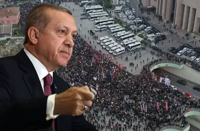 Cumhurbaşkanı Erdoğan’dan Çağlayan Adliyesi önünde atılan slogana tepki