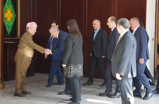 DEM Parti İmralı heyeti Mesud Barzani ile görüştü