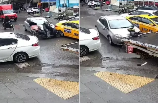 İstanbul’da kan donduran olay! Tartıştığı motokuryeyi otomobille ezdi