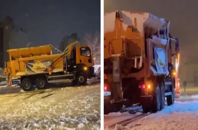 Kara teslim olan İstanbul’da kar küreme aracı dahi yolda kaldı