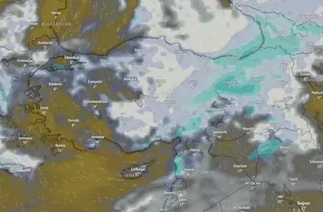 Meteoroloji yeni haritayı paylaştı, İstanbul’a lapa lapa kar geliyor