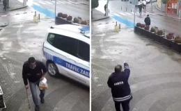 Sakarya’da sakat rolü yapan dilenci, zabıtayı görünce koşarak uzaklaştı