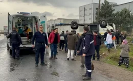 Tekirdağ’da işçi servisi kaza yaptı: 25 yaralı