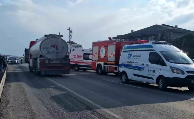 Tekirdağ’da tır ile otomobil çarpıştı: Bir kişi hayatını kaybetti