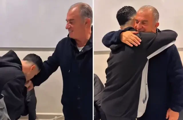 “Adanalı Ronaldo” Fatih Terim’in elini öperek Galatasaray forması imzalattı