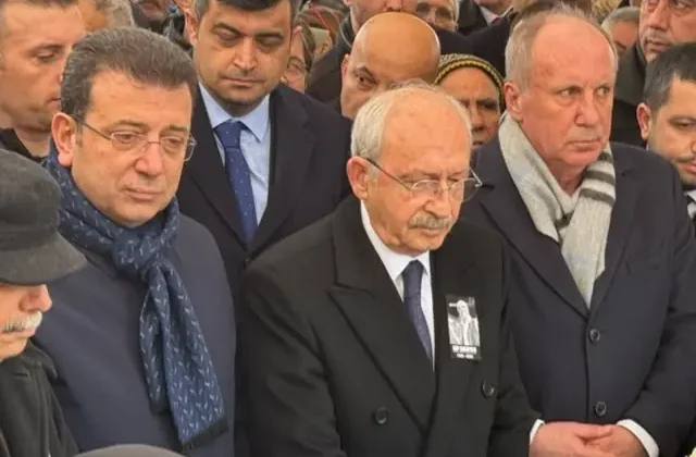 Cenazeye damga vuran kare! Kılıçdaroğlu, İmamoğlu ve İnce yan yana saf tuttu