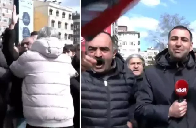 İmamoğlu protestosunda AKİT TV canlı yayınına müdahale